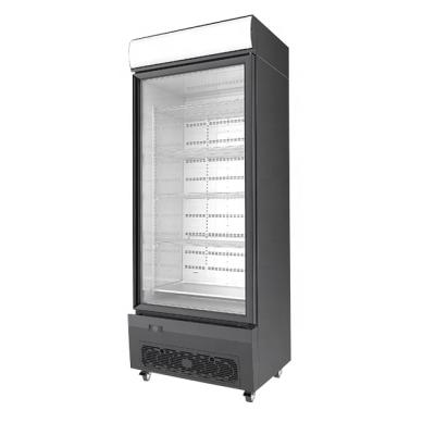 China Single-Temperature Commercial Refrigerator Upright Glass Door Energy Beverage Beverage Display Cooler for sale