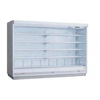 China Commercial Single-Temperature Supermarket Air Curtain Double Cake Dairy Showcase Upright Soft Refrigerator for sale