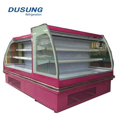 China Single-temperature supermarket display fruit and vegetable refrigerator for sale