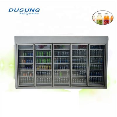 China Single-temperature Supermarket Glass Door Beverage Display Freezer Room for sale