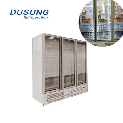 China Single-temp Factory Rate Low Temperature Directly Wholesale Automobile Defrost 1200L Glass Door Freezer. for sale