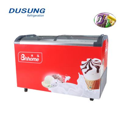 China High Quality Single-temperature Ice Cream Chest Refrigerator For Supermarket And Store for sale