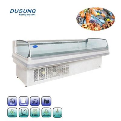 China Single-temperature Butcher Refrigeration Shop Meat Equipment Refrigerator Grocery Showcase Meat Display Refrigerator Butcher Store Equipment for sale