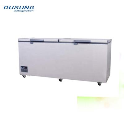 China Single-temperature Display Commercial Double Open Fridge Deep Chest Freezer for sale