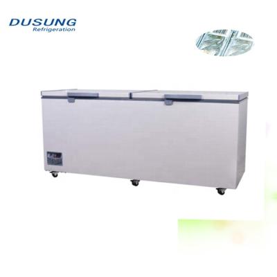 China Single-temperature commercial refrigerator cryogenic freezer with cover for sale