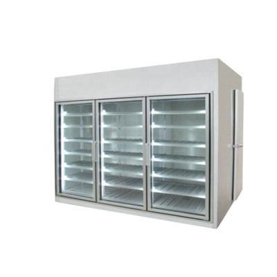 China DUSUNG Supermarket Supermarket Prefab Vegetable Storage Walk In Chiller Cold Room Freezer for sale