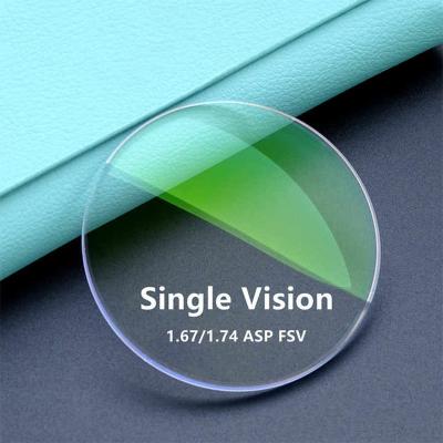 China 1.56 single vision uv400 hmc eyeglasses lenses for sale