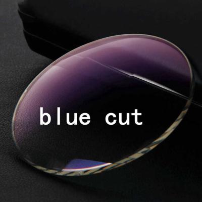 China High Quality 1.56 Uv420 Blue Cut optical Lens Eyeglasses Lenses for Sale for sale