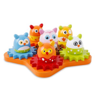 China Wooden Gears Wooden Animals Wooden Egg Puzzle Toy Game Onshine Educational Toys For Children for sale