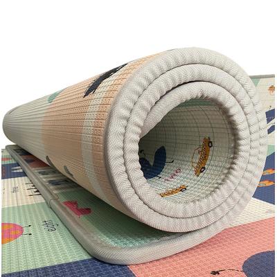 China Children's 2cm Thick Baby Play Toy Soft Non-folding Baby Mat XPE Crawling Double-Sided Elastic Mat for sale