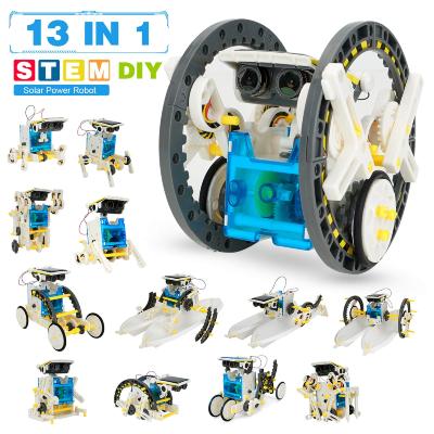 China Dye Powder Amazon Hot Selling Solar Robot Toys Solar Robot Toys 13-in-1 ROD DIY Puzzle Toys for sale