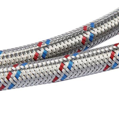 China Braided stainless steel water hose pex toilet hose metal braid modern flexible metal ptfe hose cable ss for sale