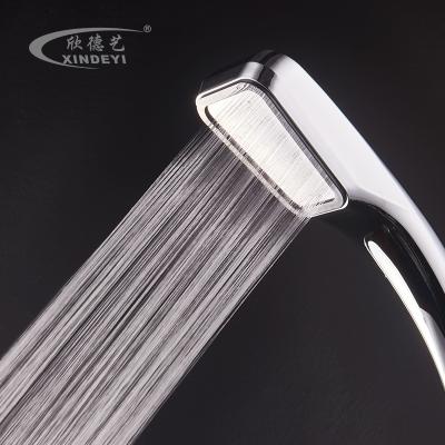 China Without diverter high quality bathroom accessories, ABS chromed squares boosting 300 holes hand shower head for sale