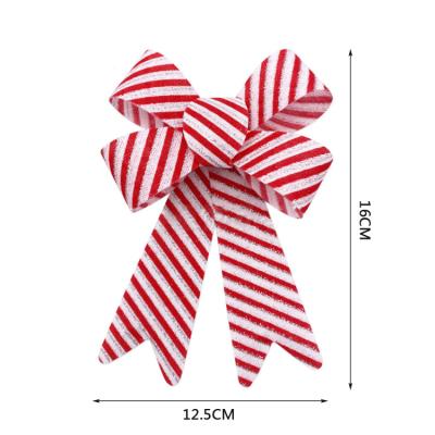 China Hot Christmas Decoration Amazon Christmas Tree PVC Bow Tie Ornament Pendant For Holiday Time Christmas Decorations Red Bows for sale