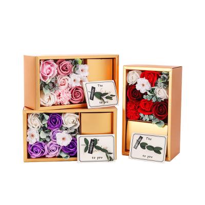 China Wholesale Mother's day valentine's day gift Artificial Soap Flower gift box 23.5*13.5*9.5CM for sale