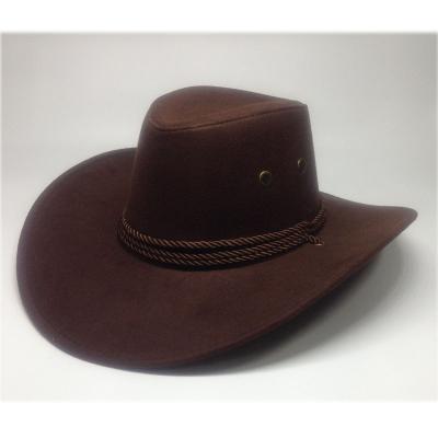 China High Quality Hot Selling Image Picture American Western Cowboy Hat Outdoor Men Riding Big Brim Sun Hat for sale