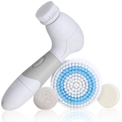 China ABS+TPR IPX7 Waterproof Wash Brush Facial Cleanser For All Skin Type 4 In 1 Body Electric Exfoliating Facial Cleansing Brush for sale