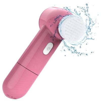 China High Quality ABS + TPR CE ROHS FCC Approved 3 in 1 Facial Cleansing Brush Electric Rotating Facial Cleansing Brush Personalized Facial Cleaning Tool for sale