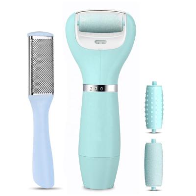 China Powerful Logo Rechargeable Foot Callus Remover High Quality Custom Electronic Foot File ABS Pedicure Set for sale