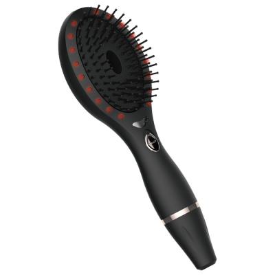 China USB Rechargeable Hair Growth Brushes Rechargeable LED Therapy Light Ionic Hair Massager Brush For Hair Static Electricity, main message for sale