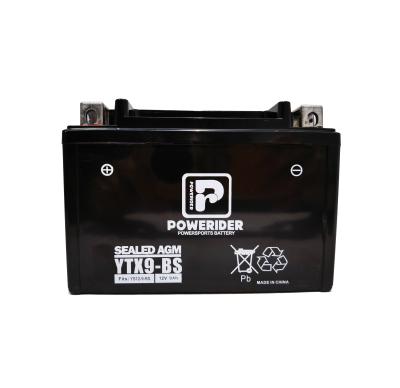 China Motorcycle Starter Power Battery 12V 8Ah YS12-9-BS Factory Sealed Motorcycle Starter Lead Acid Battery for sale