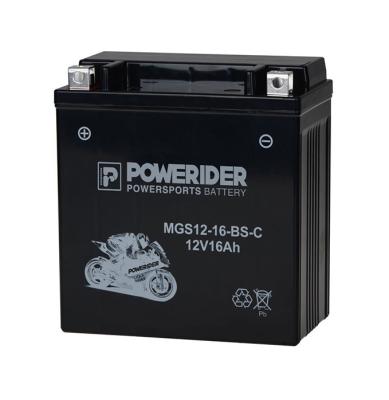 China Motocycle Starter Battery 12V 16Ah YTX16-BS Motorcycle Starter Maintenance Free Lead Acid Battery For Harley for sale