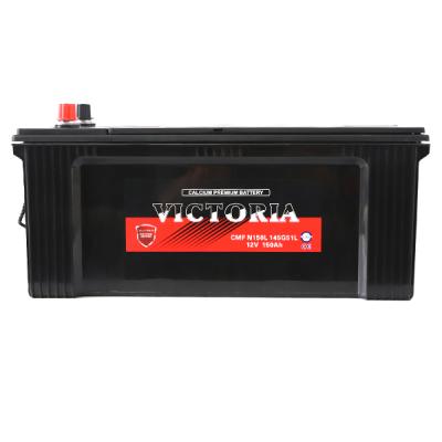 China Maintenance Free Car Engine Start N150 145G51L 12v 150ah Lead Acid Car Starting Auto Battery Truck Battery for sale