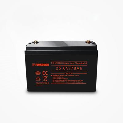 China Safe Cheap Toys 24V 78Ah Factory Customized Lithium Ion Battery 25.6V LiFePO4 Battery for sale