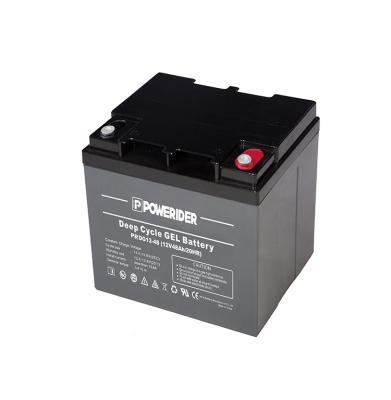 China Solar Powered Long Life UPS System Deep Cycle Gel Battery 12V 48Ah Lead Acid Battery For Solar Power System for sale