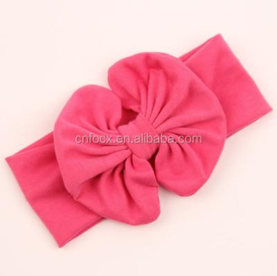 China Elastic Cloth Fashion Design Bowknot Hair Band /girls Hair Band for sale