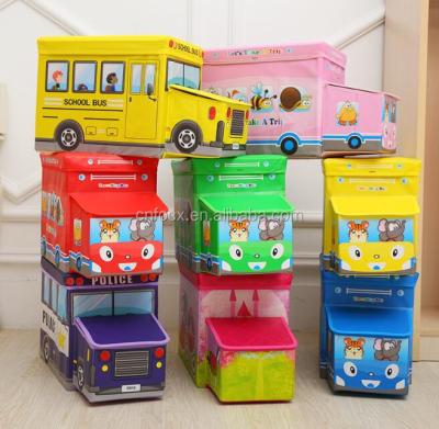 China Viable Top Selling Colorful Folding Stool With Storage Box Bus Stool for sale