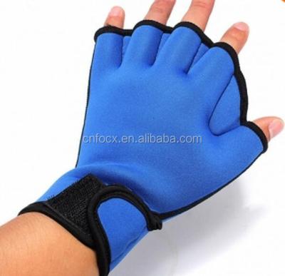 China Flexible Fingerless Swimming Gloves/Training Swimming Gloves/Half Finger Swimming Gloves for sale