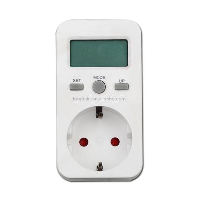 China Residential / General Purpose Plug-in Digital Electric Timer at Euro Socket Timer Meter for sale