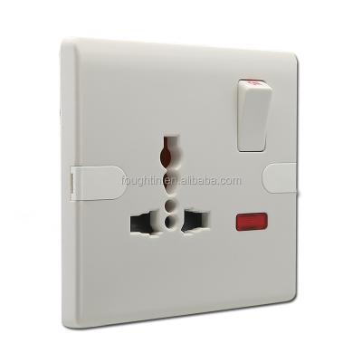 China Bakelite 13A 1gang Multi Function Electrical Socket With Switch And Neon Bakelite Switch Material Electrical Outlet for sale