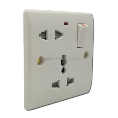 China Bakelite Electrical Switch 13A 250V 5pin Multi Function Switched Socket for sale