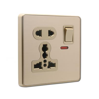 China Residential / General Purpose 5 Pin Multifunctional Socket With Switch And Wall Switch Neon Socket for sale