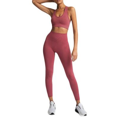 China Custom Anti-wrinkle print logo yoga wear sets polyester spandex sportwear sports gym women yoga wear for sale