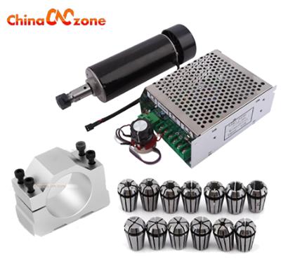 China DIY CNC Milling Spindle 500W Air Cooled Mach3 Power Supply Governor 52MM Flange ER11 Bushing ATC Spindle for sale