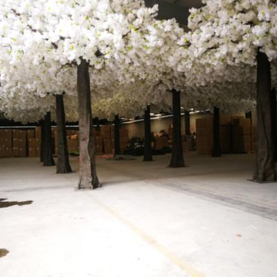 China New Large Plastic Arrial Tree Cherry Blosson Trees Wedding Decoration Artificial White for sale