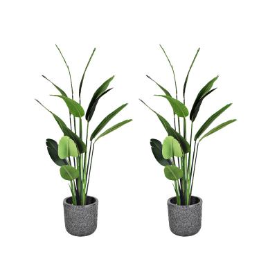 China Nearly Natural Plastic Wholesale Potted Tree Traveler Artificial Banana Tree for sale