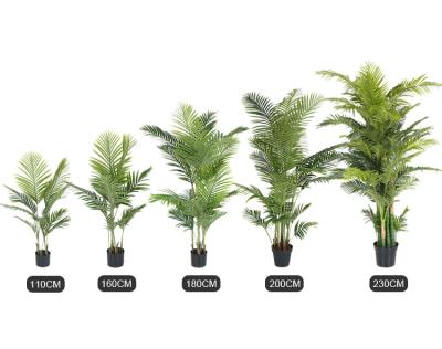 China Home Garden Decor Indoor Plants Palm Tree Artificial Plants Areca Potted Palm Tree for sale