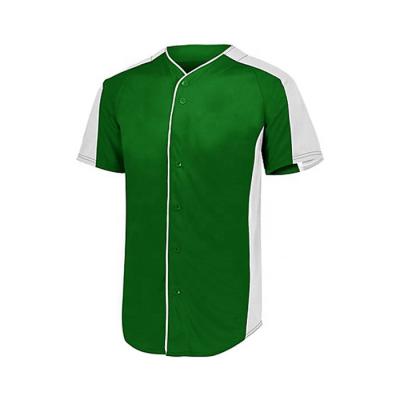 China Antibacterial Wholesale Custom Full Buttons Up Plain Baseball Jerseys Shirts for sale