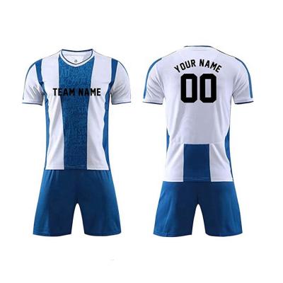 China Custom Sets Football Uniforms With Your Team Name And Number for sale