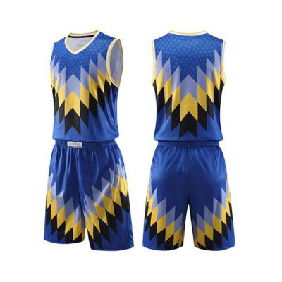 China Breathable Youth Adult College Basketball Uniforms V-Neck Can Customized Any Logos for sale