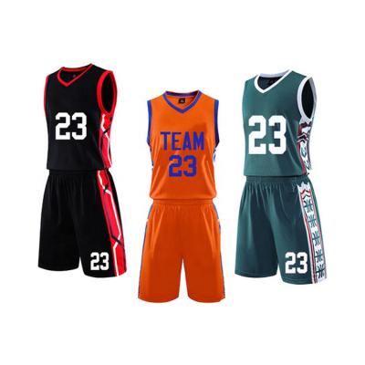 China Breathable 2020 Mens Kids Basketball Tank Tops Suit College Mens Basketball Uniforms Sports Kit for sale