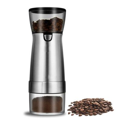 China Burr Electric Coffee Grinder Electric Salt and Pepper Grinder Portable Coffee Grinding Machine Adjustable Coffee Burr Ceramic Grinder for sale