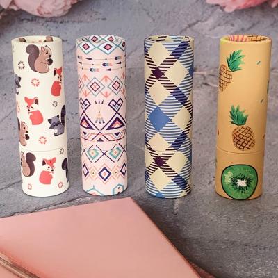 China New style low moq 3D printing fruit pineapple lip balm packaging luxury lipstick wholesale cosmetic tube container for sale