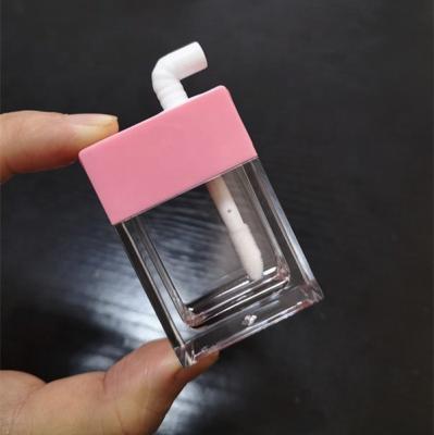 China Wholesale 10ml Kids Lip Gloss Container Magic Wand Packaging Tubes Lip Cosmetic Cute Light Pink Tint Lipstick Shape Bottle Drink Box Packaging Tubes for sale