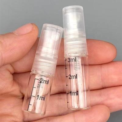 China Hot Sale Cosmetic Wholesale Empty Sample Glass Vials Graduated Perfume Spray Bottle 2ml 3ml 5ml 10ml Mini Pouch Glass Perfume Bottles for sale