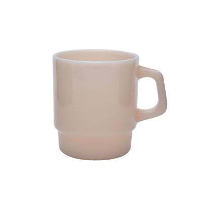 China Modern Eco Friendly Hot Selling Handmade Clear Coffee Jade Glass Mugs Simplicity 230ml 400nl Wholesale Gift Cups for sale